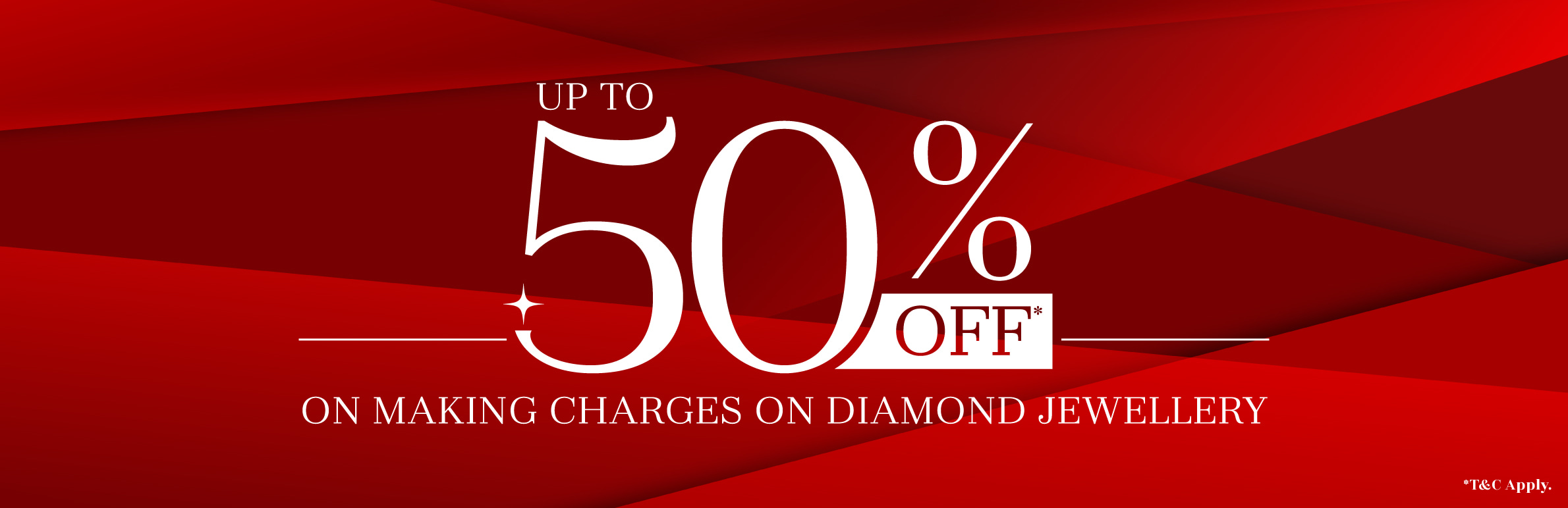 Up To 50% Off On Making Charges On Diamond Jewellery