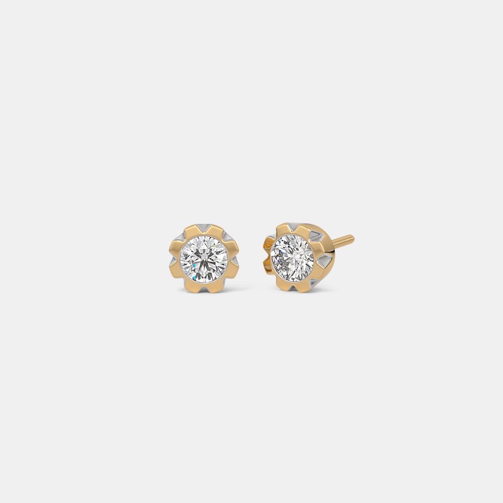 The Xorer Solitaire Stud Earrings