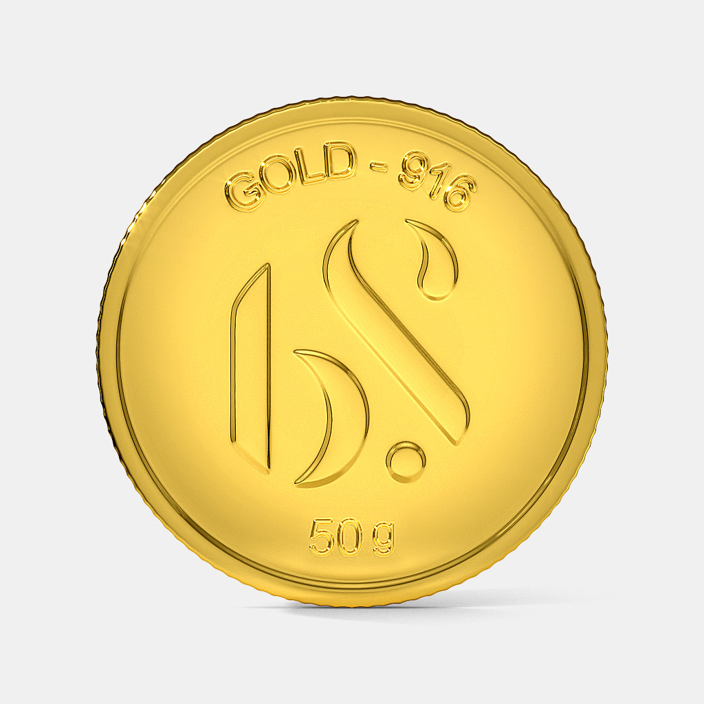 50 gram 22 KT Gold Coin