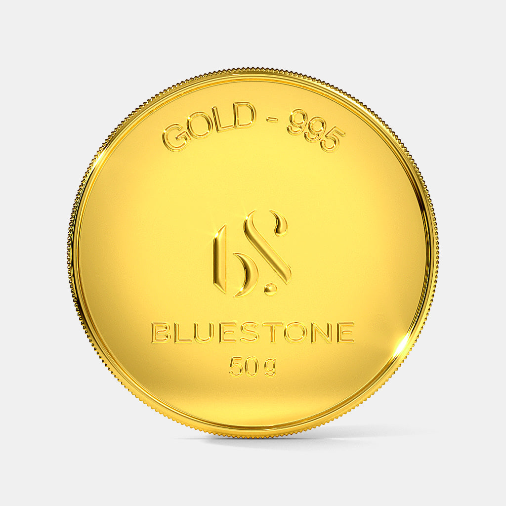 50 gram 24 KT Gold Coin | BlueStone.com