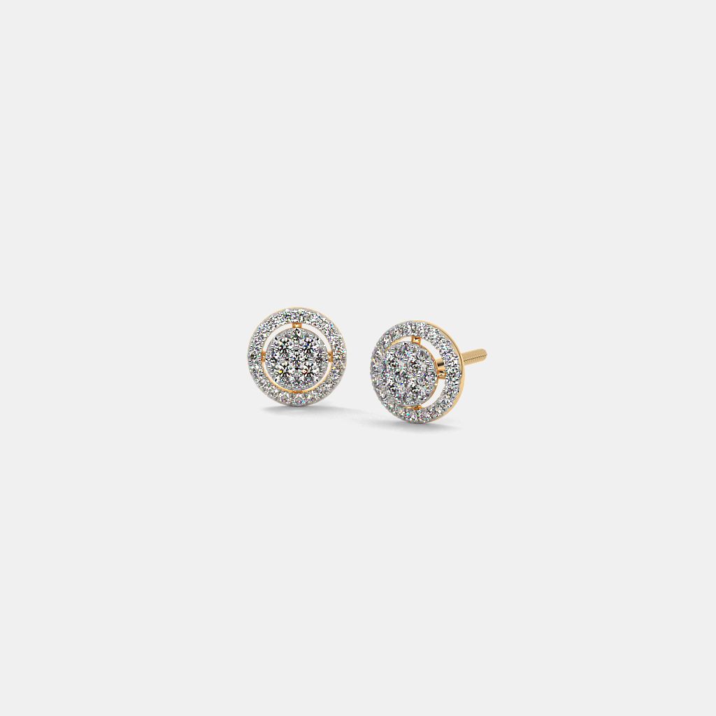 Bluestone solitaire earrings clearance