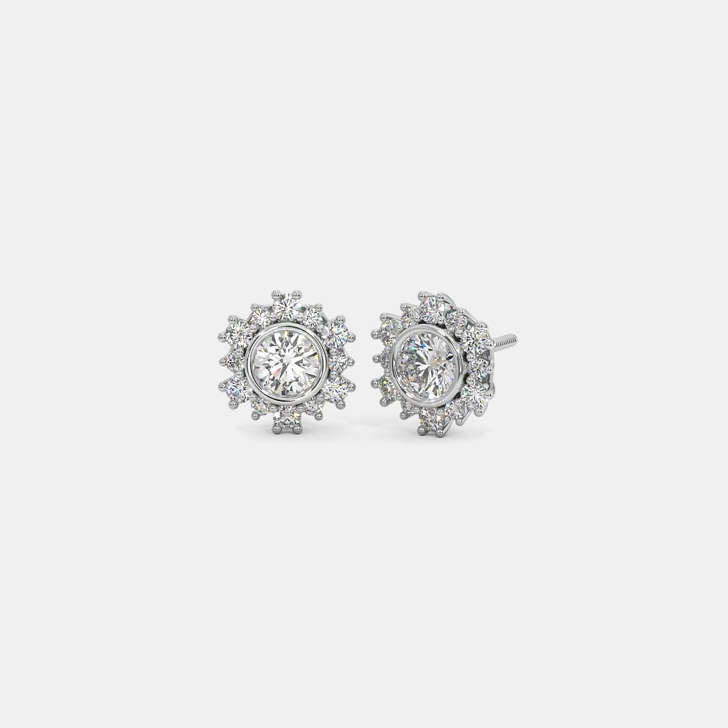 Bluestone solitaire earrings store
