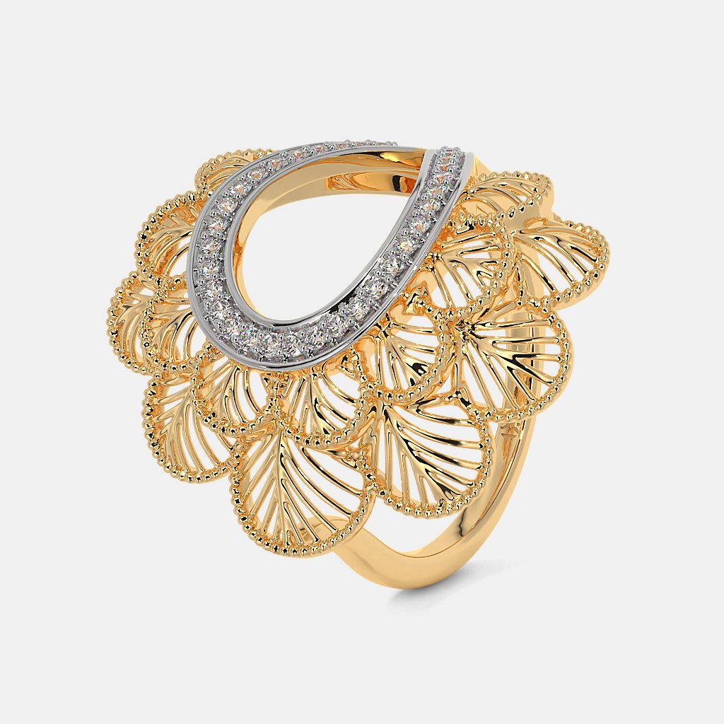 Statement gold rings for womens 2025