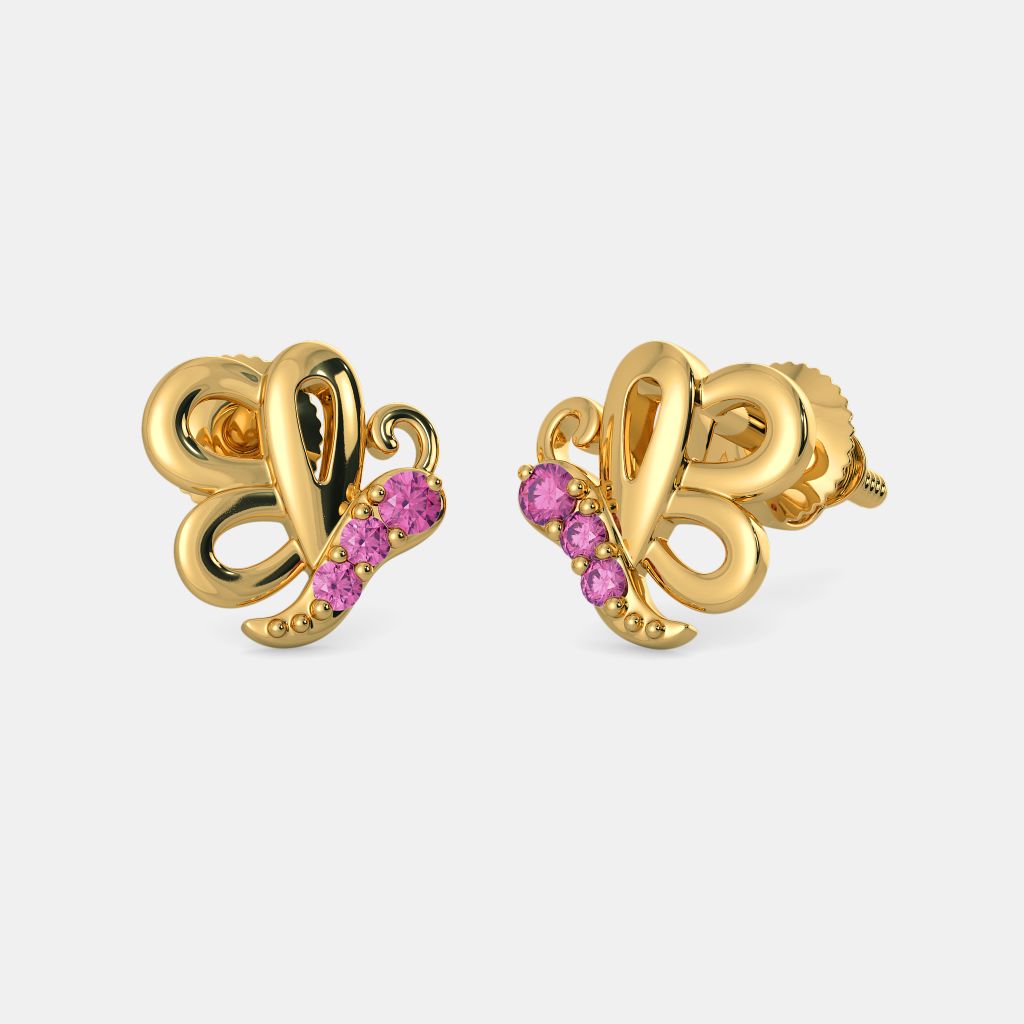 The Pretty Butterfly Earrings For Kids BlueStone