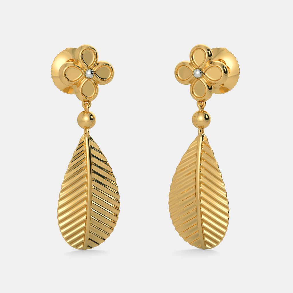 Earring leaf designs sales