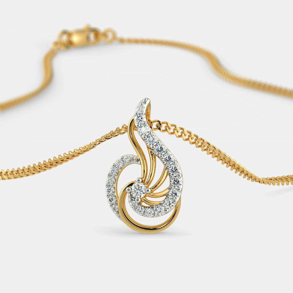 Small gold pendant top