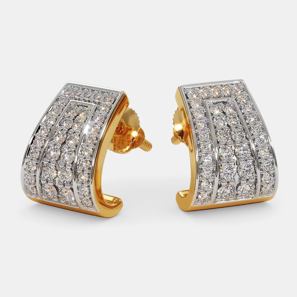 J model discount gold earrings