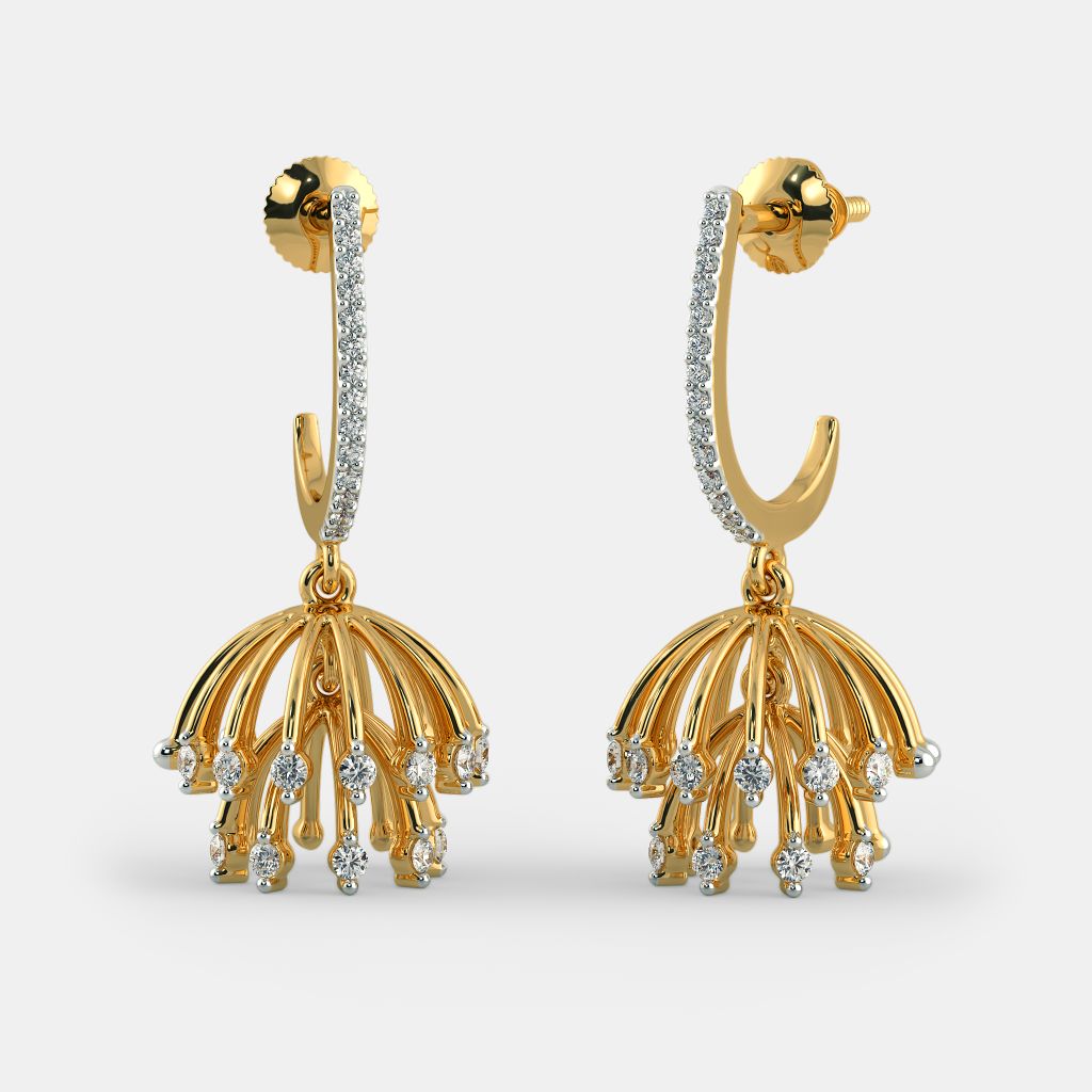 Bluestone on sale gold jhumkas