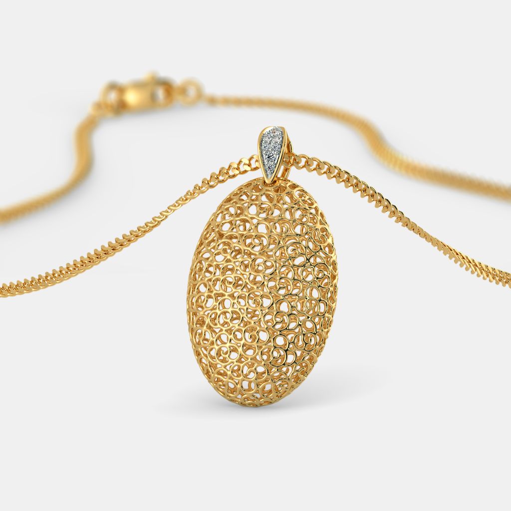 Oval shape shop pendant design