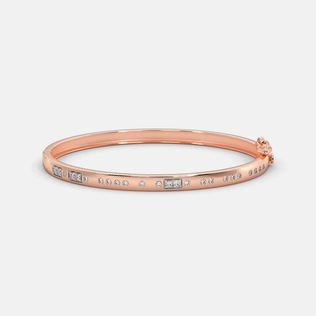 The Morse Code Cherish Bangle | BlueStone.com