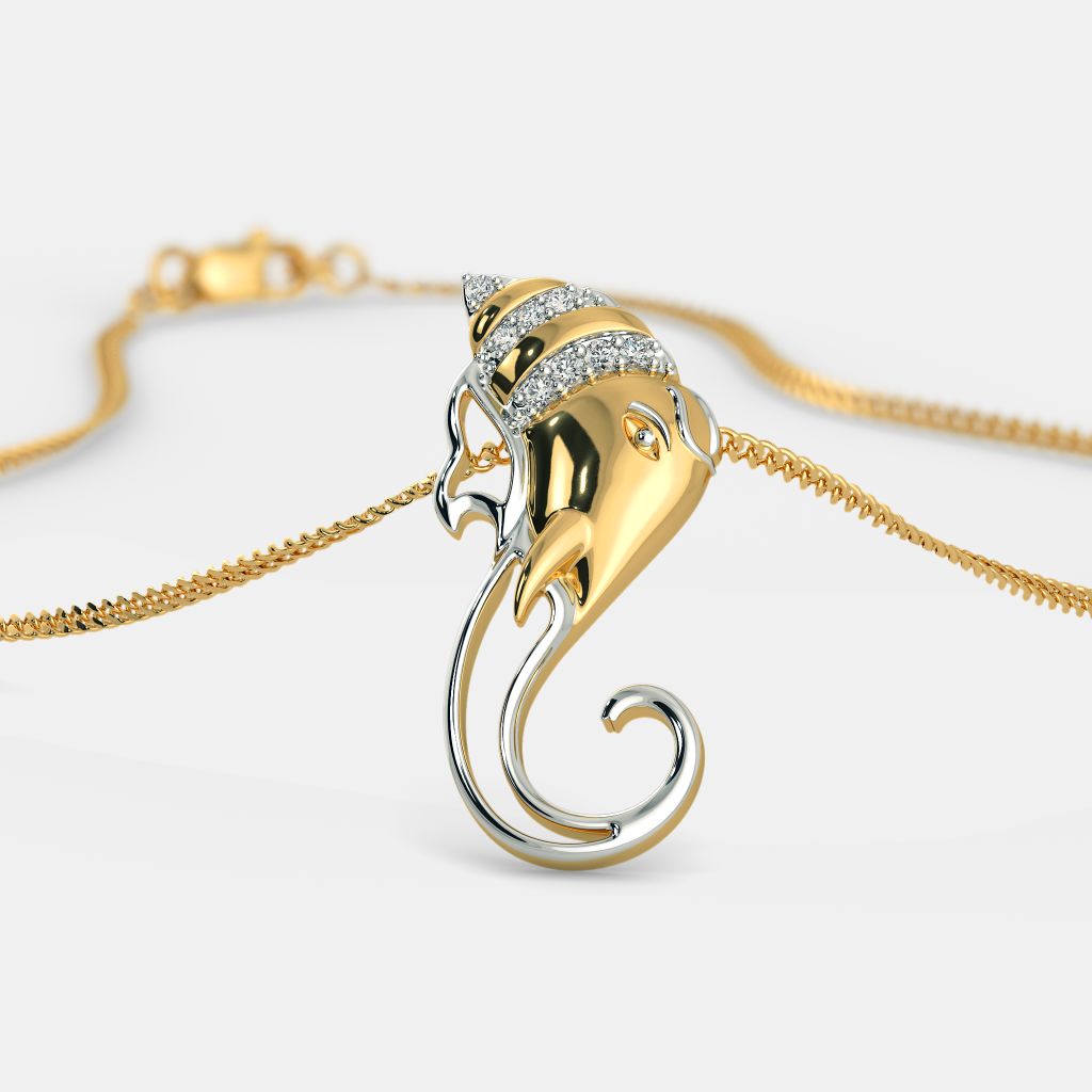 Bluestone ganesh pendant sale