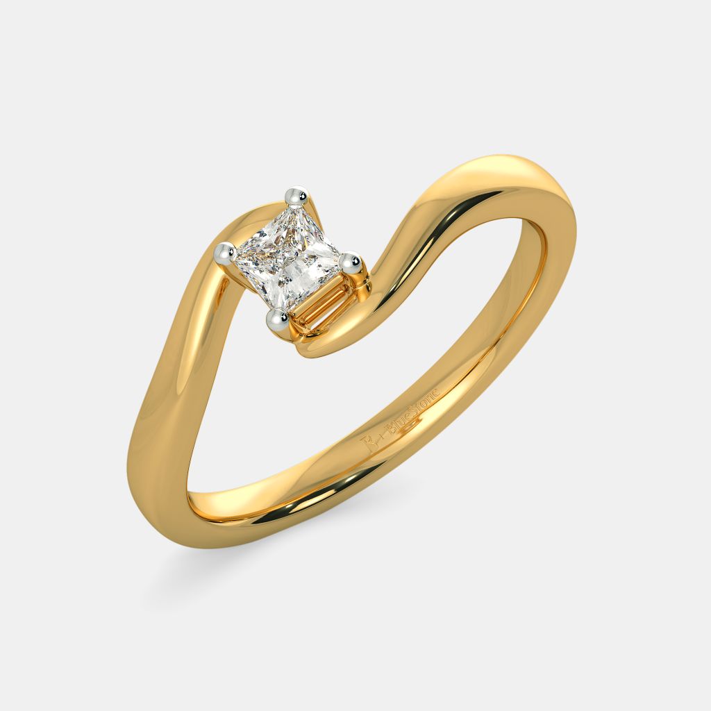 Finger ring design outlet with single stone