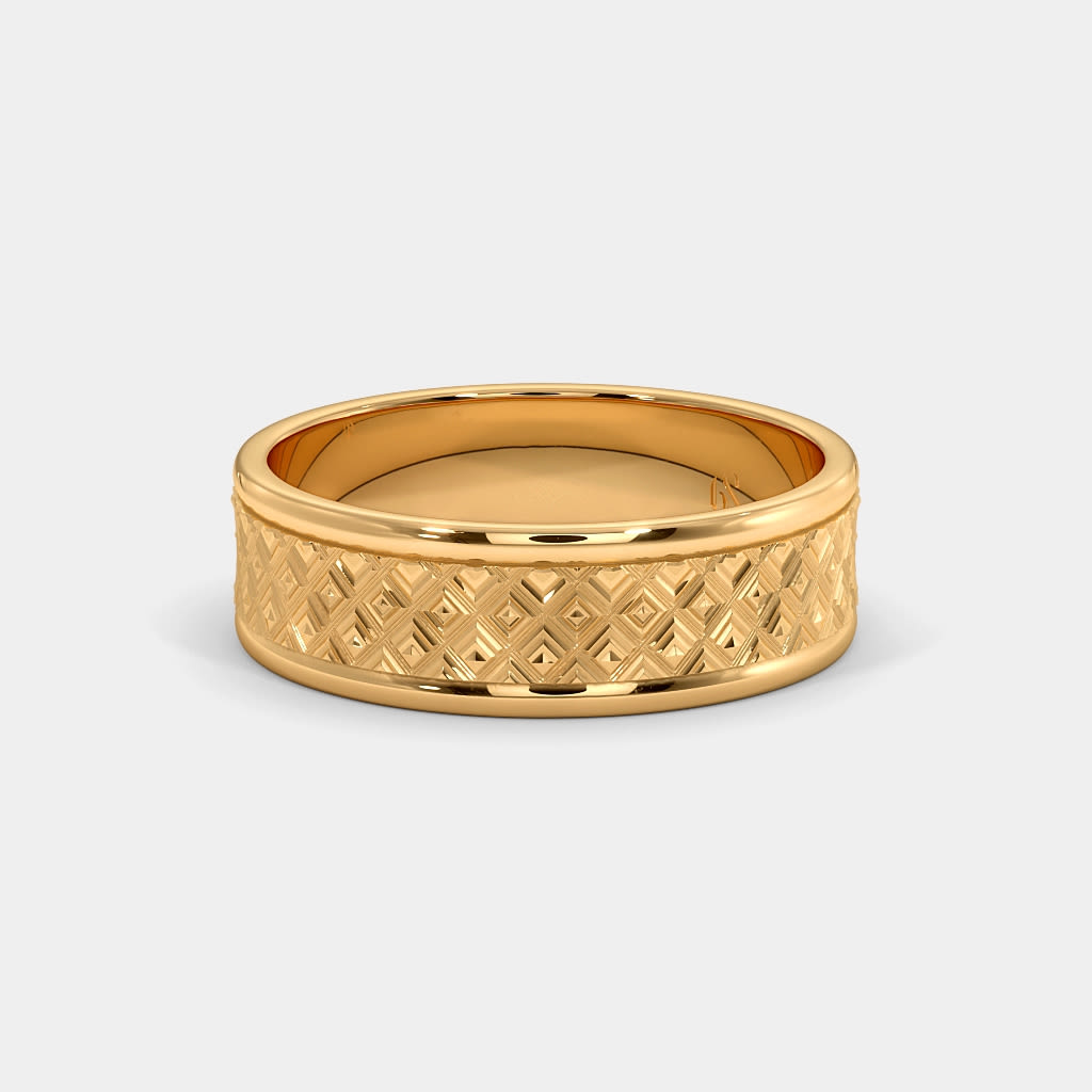 One-Eyed Solid Men Gold Ring-smartinvestplan.com