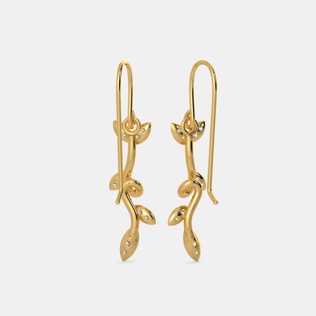 The Passion Leaves Earrings BlueStone