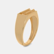 The Diagonally Angled Signet Ring For Him - thumb 6