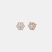The Albane Solitaire Stud Earrings - thumb 1