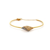 The Zigzag Oval Bangle - thumb 5