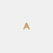 The Zizi A Initial Kids Earrings - thumb 5