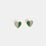 The Aurro Heart Stud Earrings - thumb 4