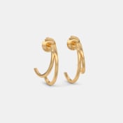 The Viore J Hoop Earrings - thumb 5