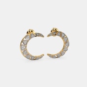 The Filled Moon Stud Earrings - thumb 4