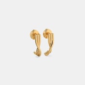 The Torsion J Hoop Earrings - thumb 6