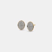 The Valente Pave Stud Earrings - thumb 1