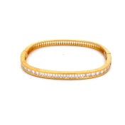 The Dazzle Edge Oval Bangle - thumb 5