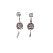 The Lady Bug Half Hoop Earrings - thumb 5