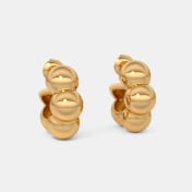The Nacre J Hoop Earrings - thumb 4