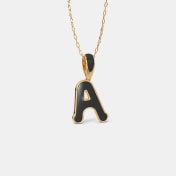 The Aurline A Initial Pendant For Him - thumb 5