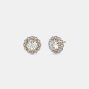 The Diamelisse Solitaire Stud Earrings - thumb 1