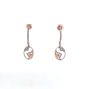 The Rosalinda Dangle Hoop Earrings - thumb 2