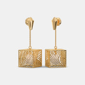 The Cubic Elegance Jhumka Earrings - thumb 1