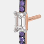 The Twilight Vine Solitaire Earrings - thumb 3