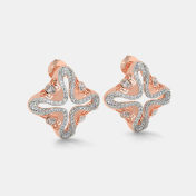 The Lotus Luxe Stud Earrings - thumb 6