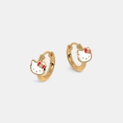 The Shiny Kitty Kids Huggie Earrings - thumb 4