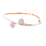 The Pinkhearty Oval Bangle - thumb 1