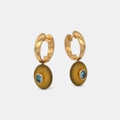 The Nalithra Dangle Hoop Earrings - thumb 4