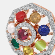 The Ornexis Navaratna Stud Earrings - thumb 3