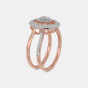 The Aurorae Bridal Ring Set - thumb 8