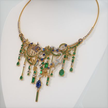 The Rainforest Statement Necklace