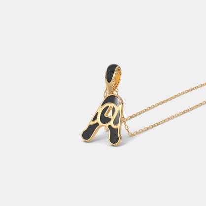 The Aurline A Initial Pendant For Him