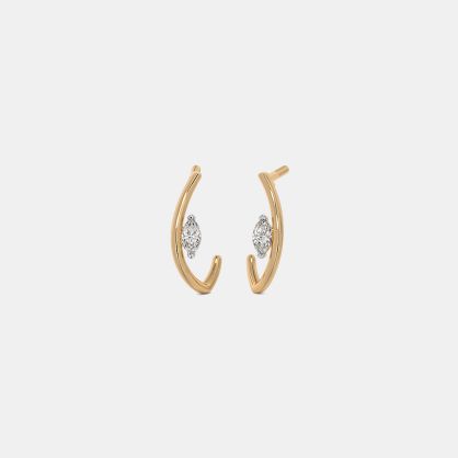 The Qxere J Hoop Earrings