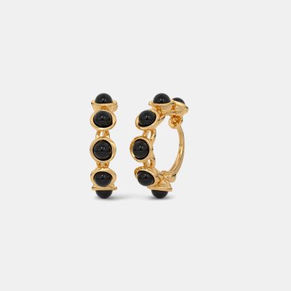 The Ebon Hoop Earrings