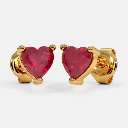 Buy 100 Hearts Earrings Online Bluestone Com India S 1 Online Jewellery Brand