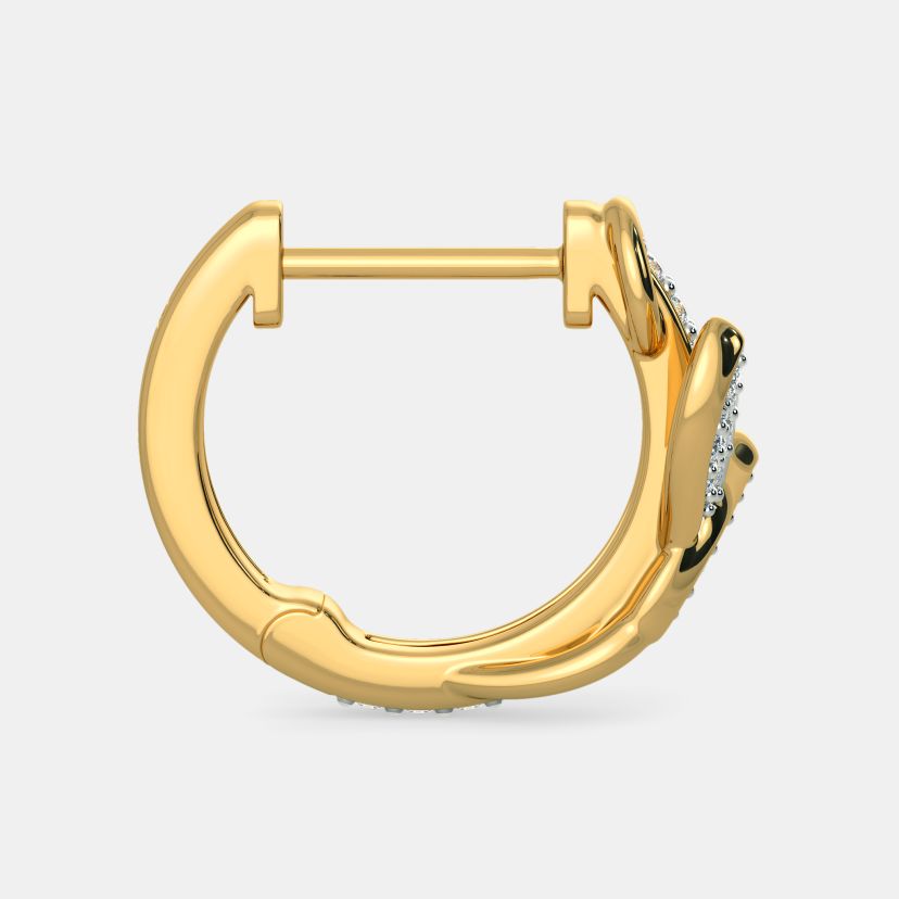 The Liana Leaf Huggie Earrings - image 6