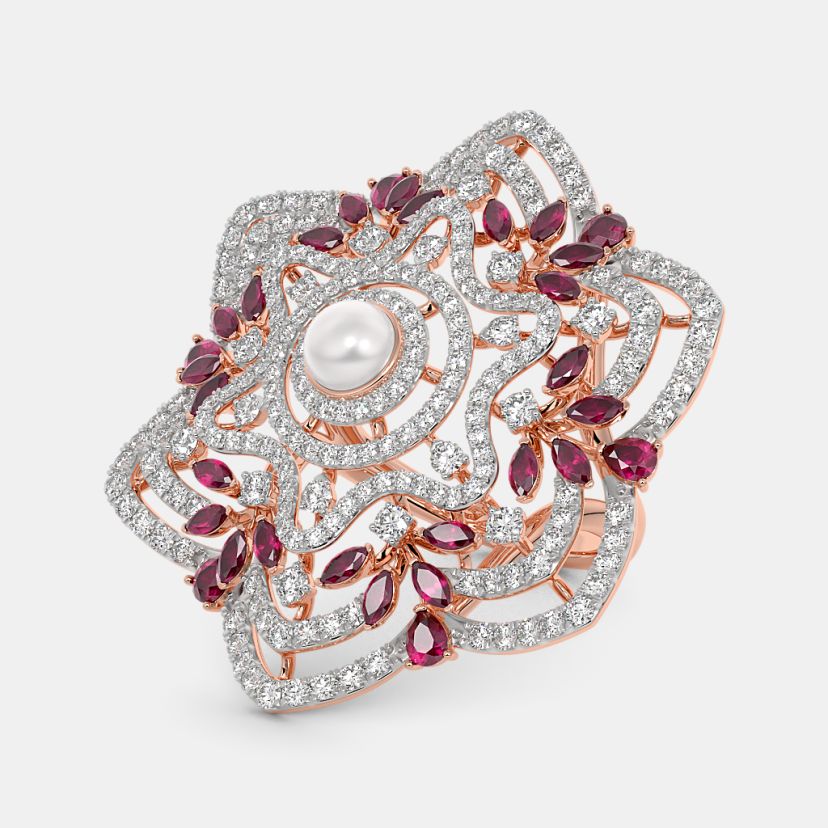 The Crimson Carousel Cocktail Ring - image 5