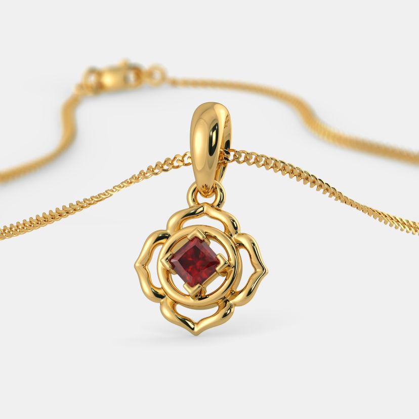 Buy Garnet Pendants Online BlueStone India s 1 Online