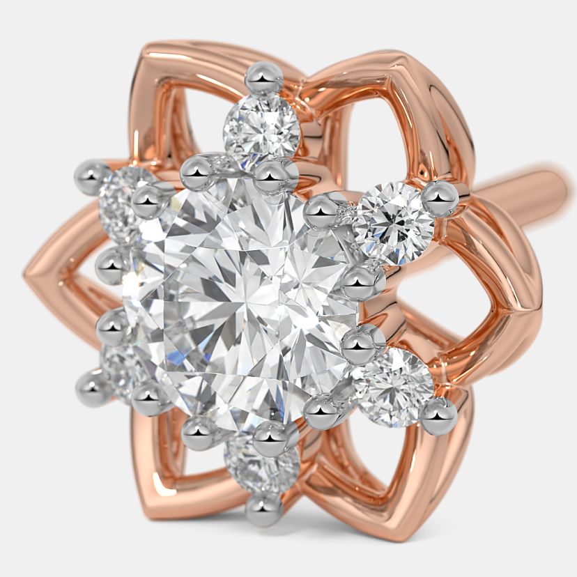 The Albane Solitaire Stud Earrings - image 5